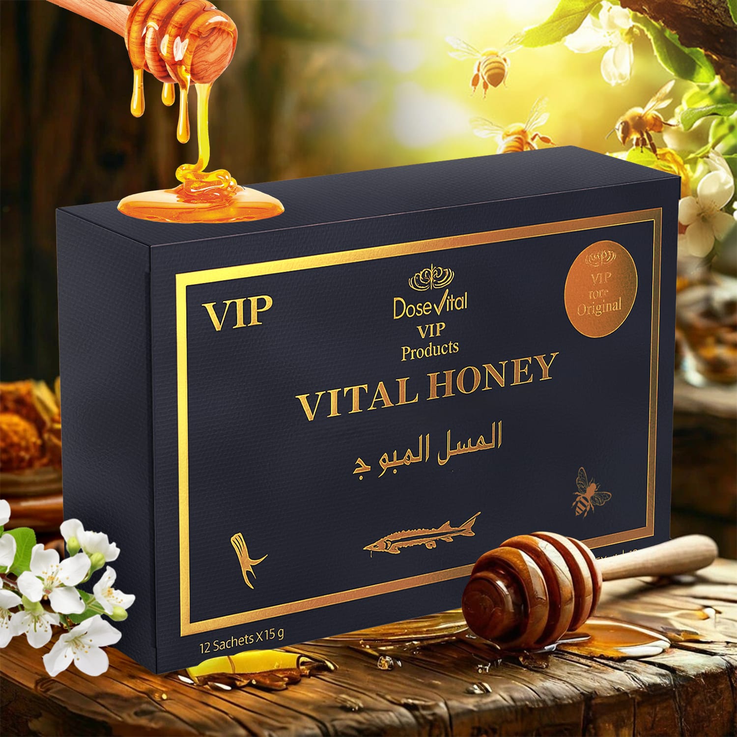 VIP Vital Honey 12 Pcs