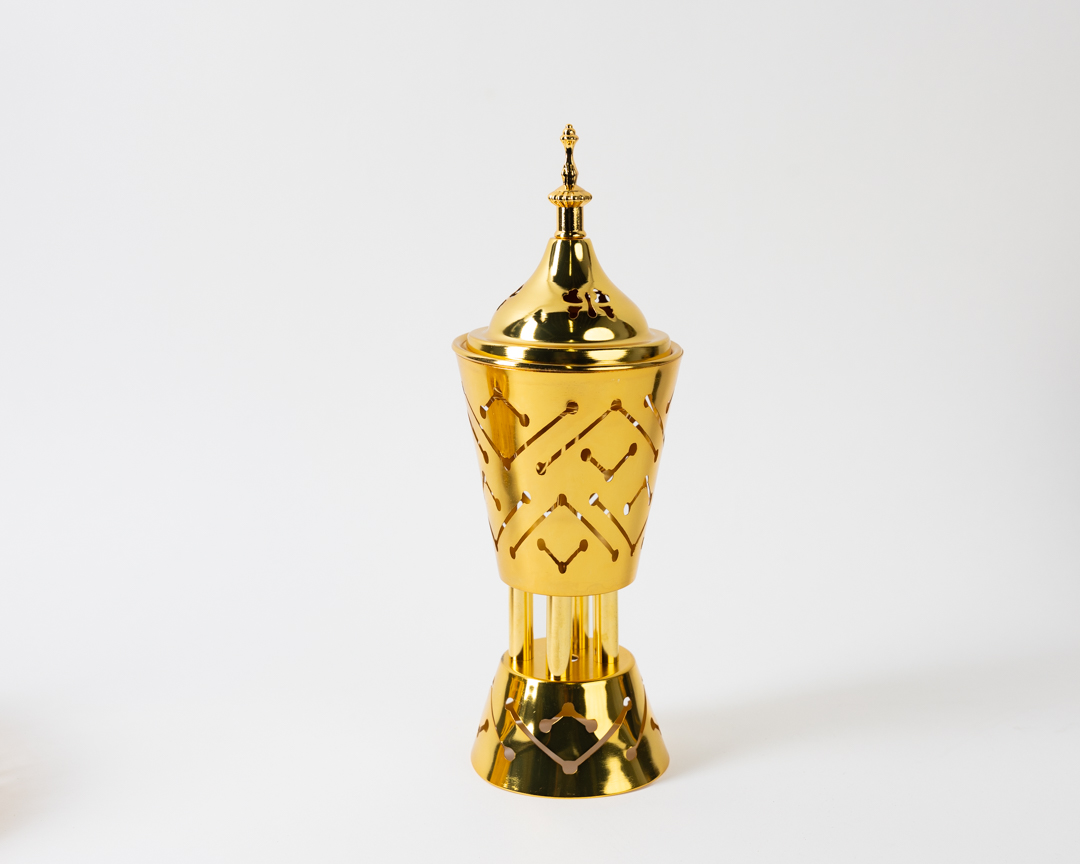 Middle Eastern Luxury Gold Incense Burner for Home & Office - Image 3