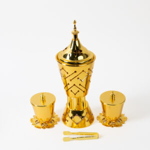Middle Eastern Luxury Gold Incense Burner for Home & Office