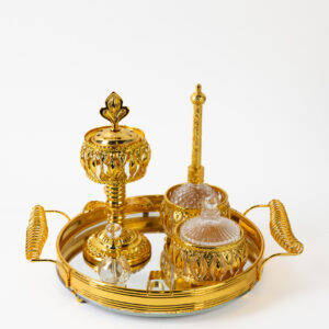 Middle East Luxury Golden incense Burner Home and Office, New Arrival 2025