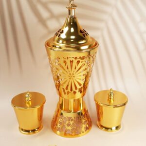 Middle Eastern Luxury Gold Incense Burner for Home & Office