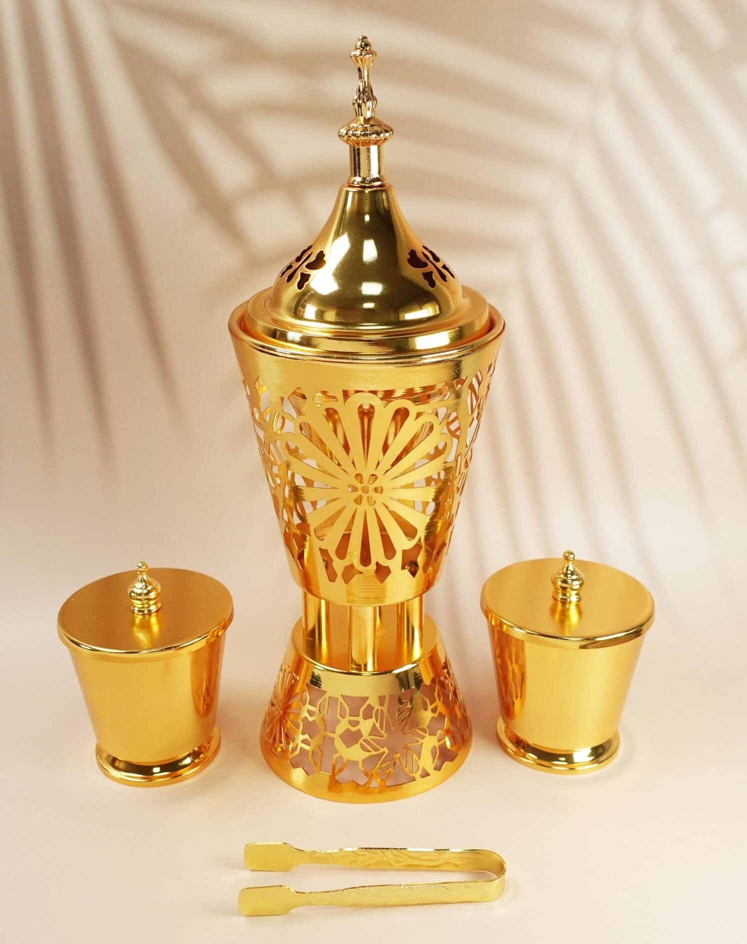 Middle Eastern Luxury Gold Incense Burner for Home & Office