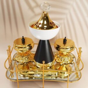 Middle Eastern Luxury Gold Incense Burner for Home & Office