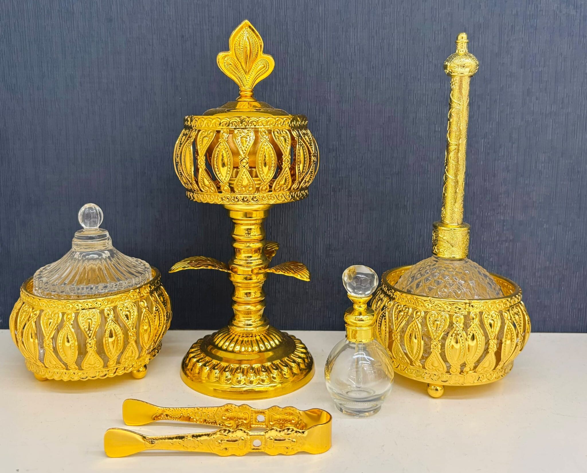 Middle East Luxury Golden incense Burner Home and Office, New Arrival 2025 - Image 2