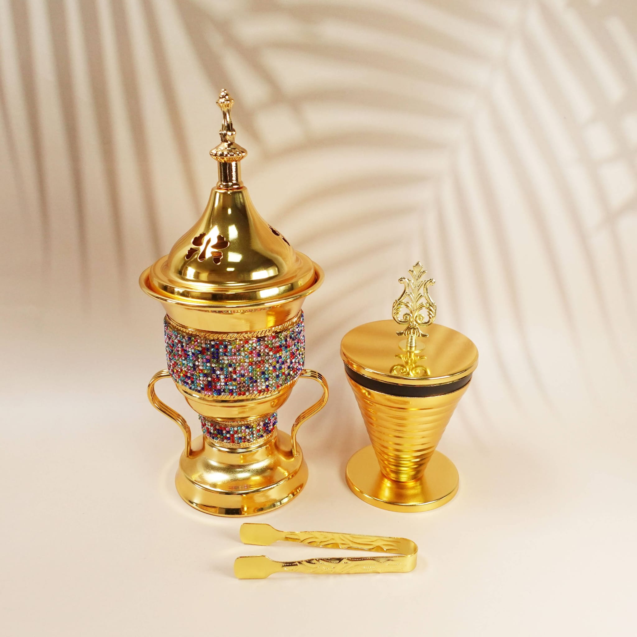 Middle Eastern Luxury Gold Incense Burner for Home & Office