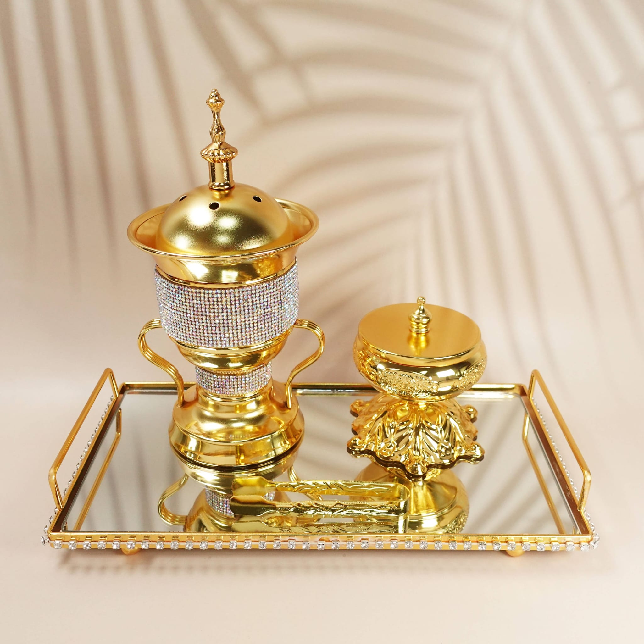 Middle Eastern Luxury Gold Incense Burner for Home & Office – 2025 New Arrival